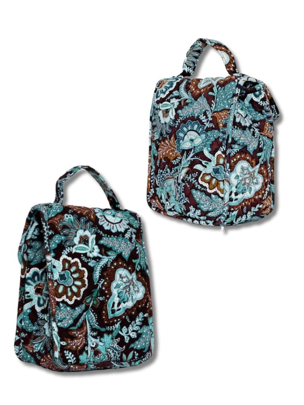 Vera Bradley Java Blue Insulated Lunch Bag Retired Y2K Floral Back to School #2 - Picture 4 of 4